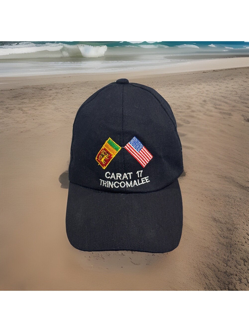 Navy Maritime Security Sri Lanka Flag Carat 17 Trincomalee Black Baseball Cap